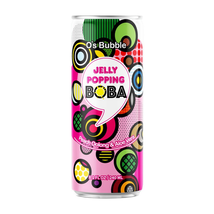 O'S BUBBLE Peach Oolong Tea Can 240ml (BBD: 10/11/2025)