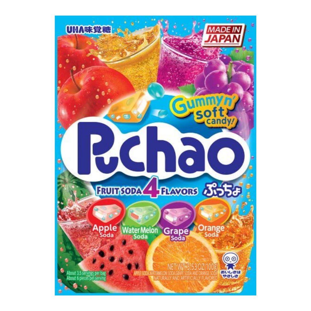 UHA PUCHAO 4 Fruit Soda 100g