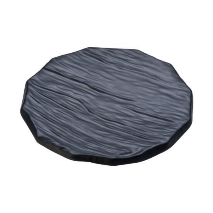 SHUNTA Black Round Plate