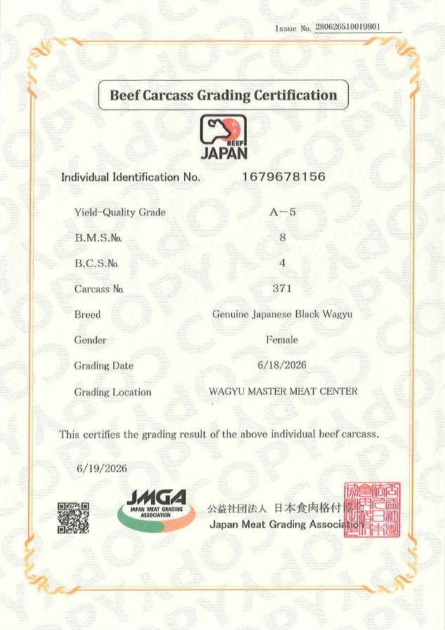 Premium A5 Japanese Wagyu Ribeye Roll BMS 8-9 per pc  (0.8KG up)