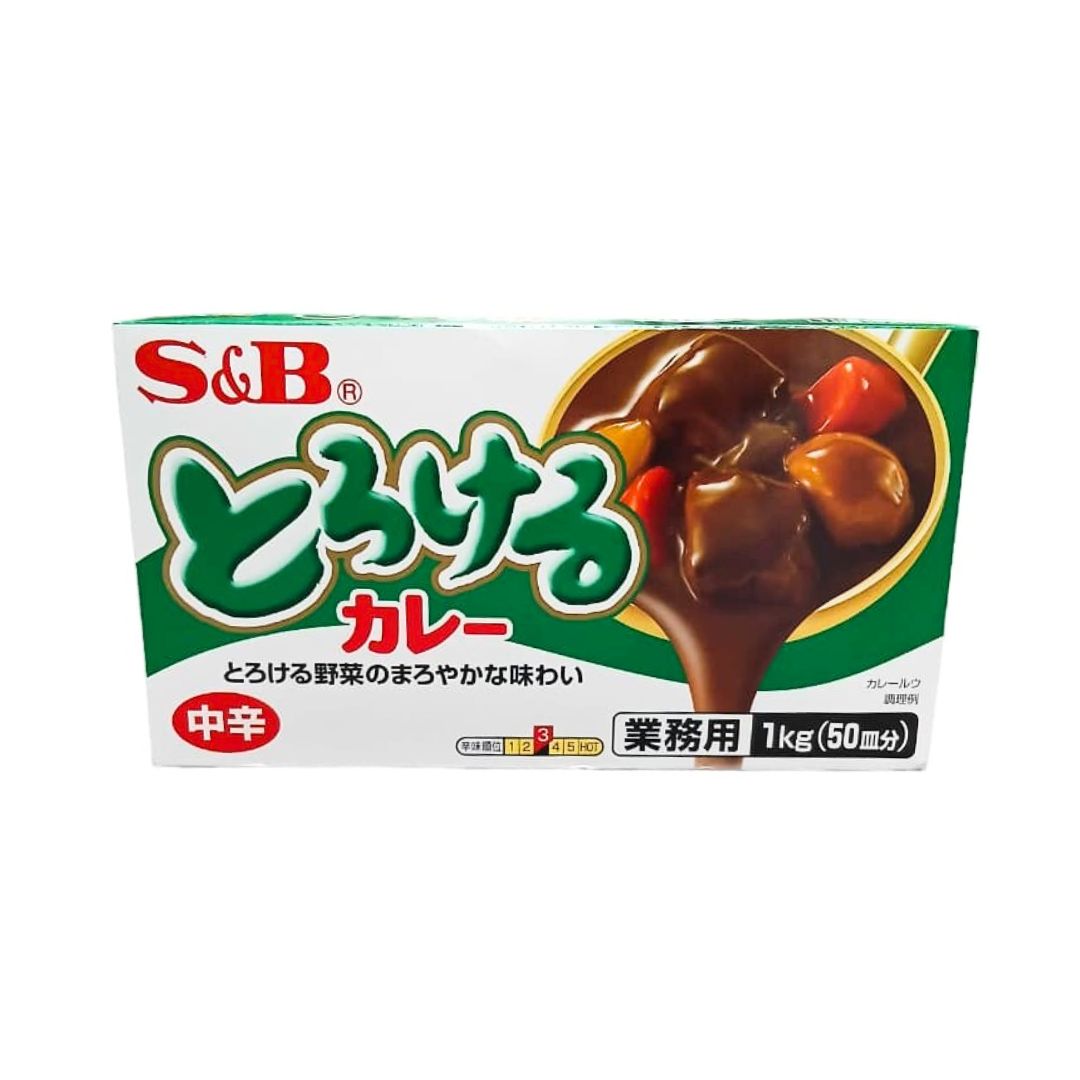 S&B とろけるカレー 中辛 1kg