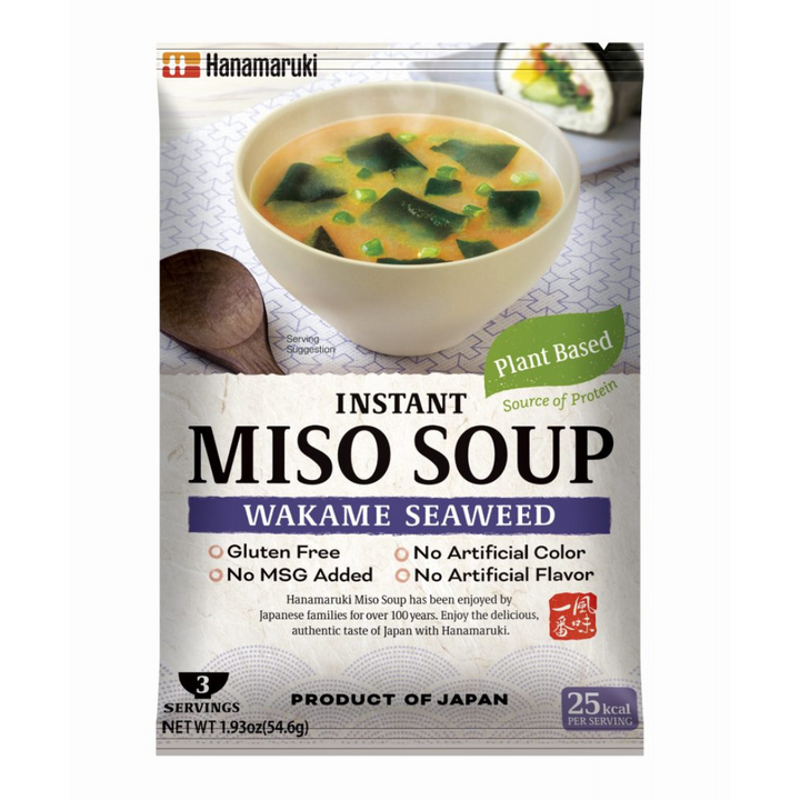 HANA vegan instant miso soup Wakame 3pc