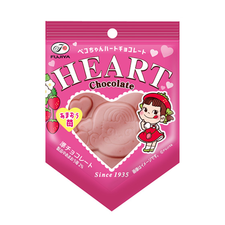 不二家 ハートチョコレート（いちご）23g