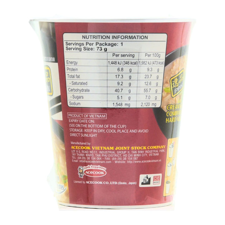 ACECOOK  Hakata Tonkotsufu Cup Ramen 73g