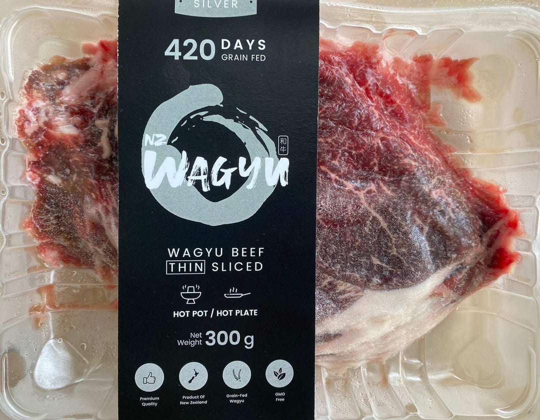 冷凍NZ産Wagyuビーフ薄切り シルバー 300g