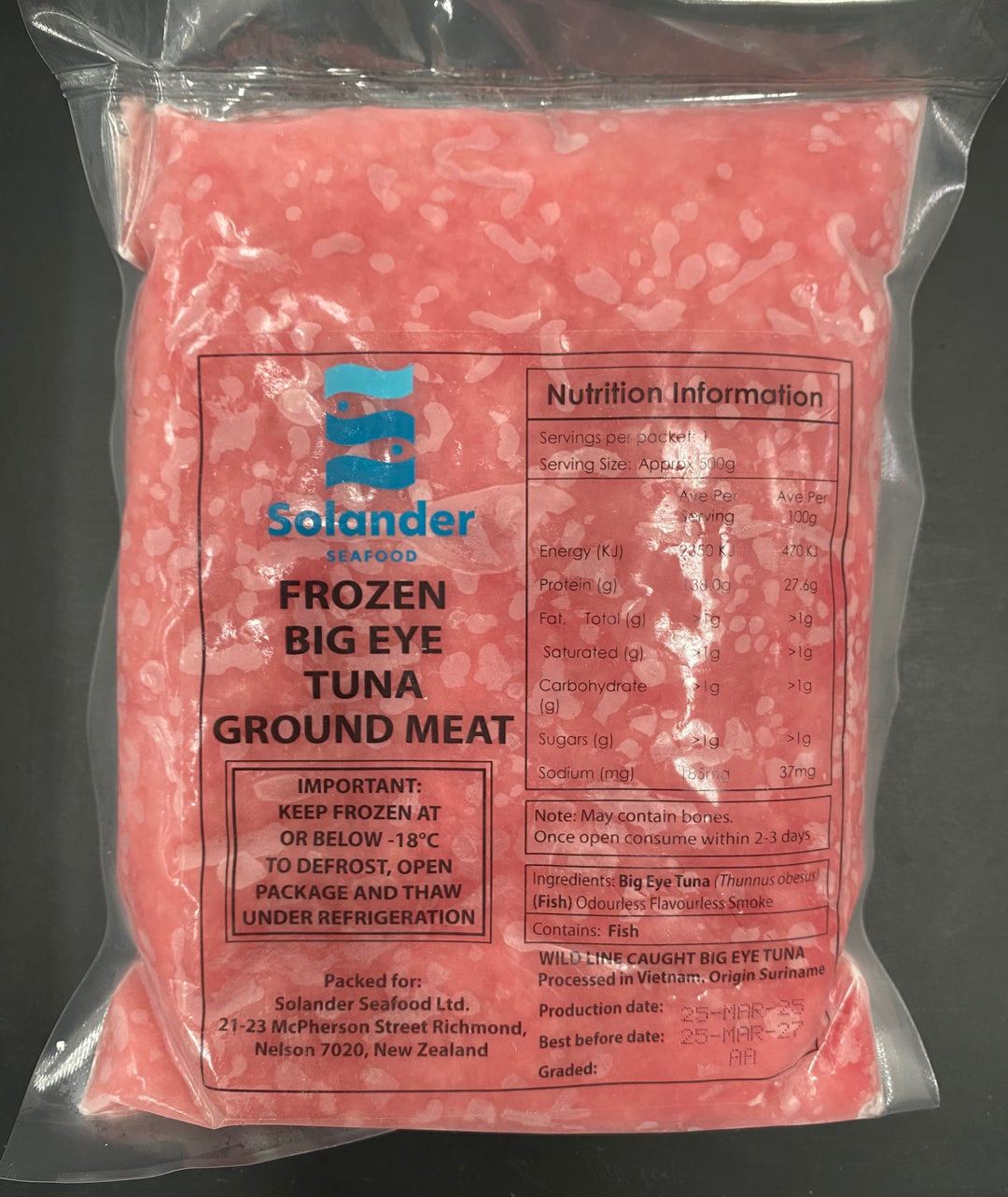 SOLANDER Bigeye Tuna NAKAOCHI 500g