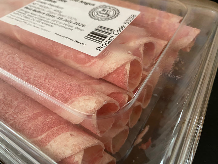 Frozen NZ Angus Beef Slice 1.5mm (Shoulder) 400g
