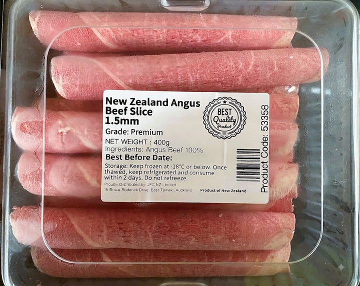 Frozen NZ Angus Beef Slice 1.5mm (Shoulder) 400g