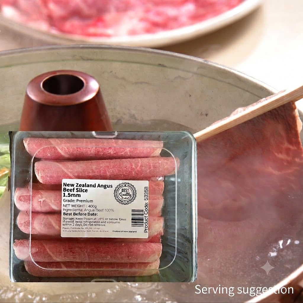 Frozen NZ Angus Beef Slice 1.5mm (Shoulder) 400g