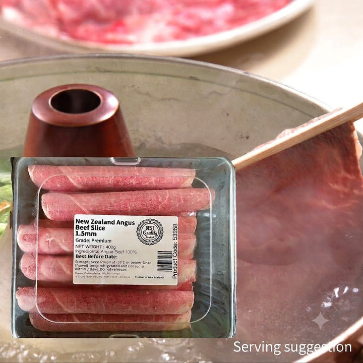 Frozen NZ Angus Beef Slice 1.5mm (Shoulder) 400g