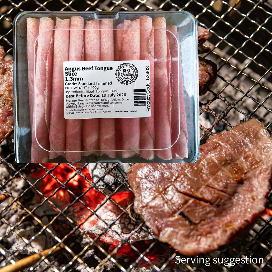Frozen Beef Tongue Slice (standard trimmed) 400g
