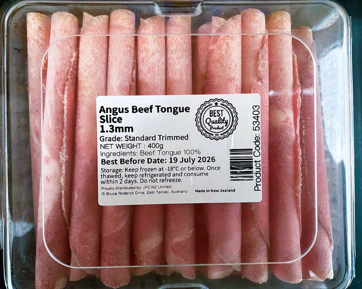 Frozen Beef Tongue Slice (standard trimmed) 400g