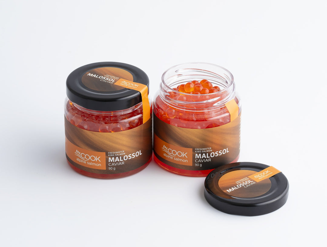 Malossol Salmon Caviar 90g (Made in New Zealand)