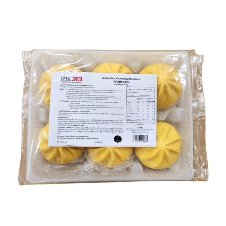 Japanese Chicken & Curry Buns 70g x 6pc 420g