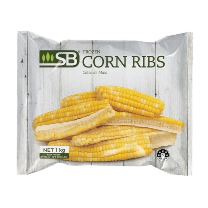 Frozen Plain Corn Ribs 1kg