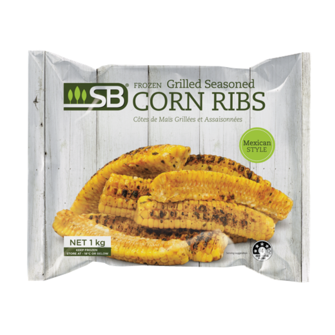 Frozen Mexican Style Grilled Seasoned Corn Ribs 1kg