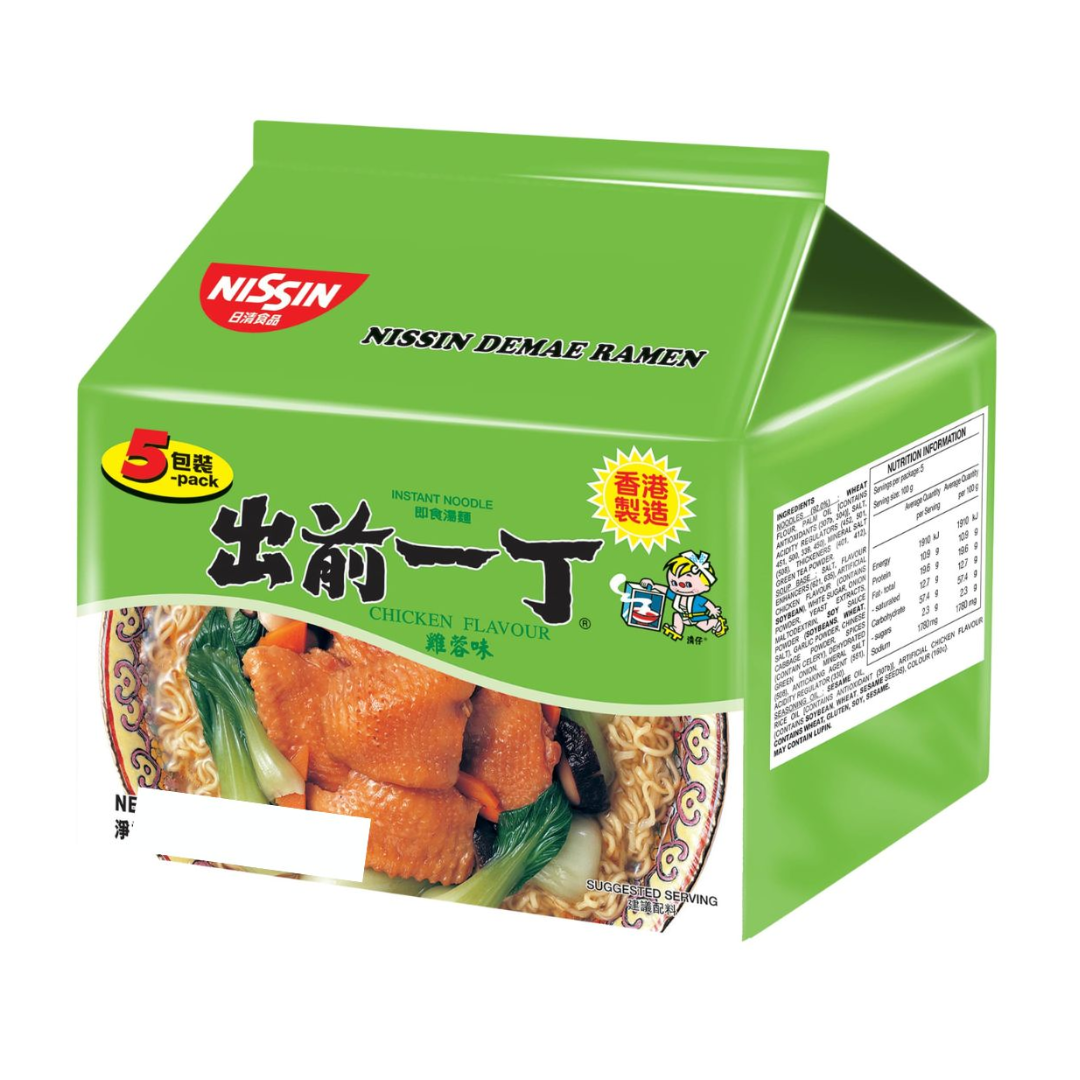 日清 出前一丁 鶏肉風味 5袋パック 500g
