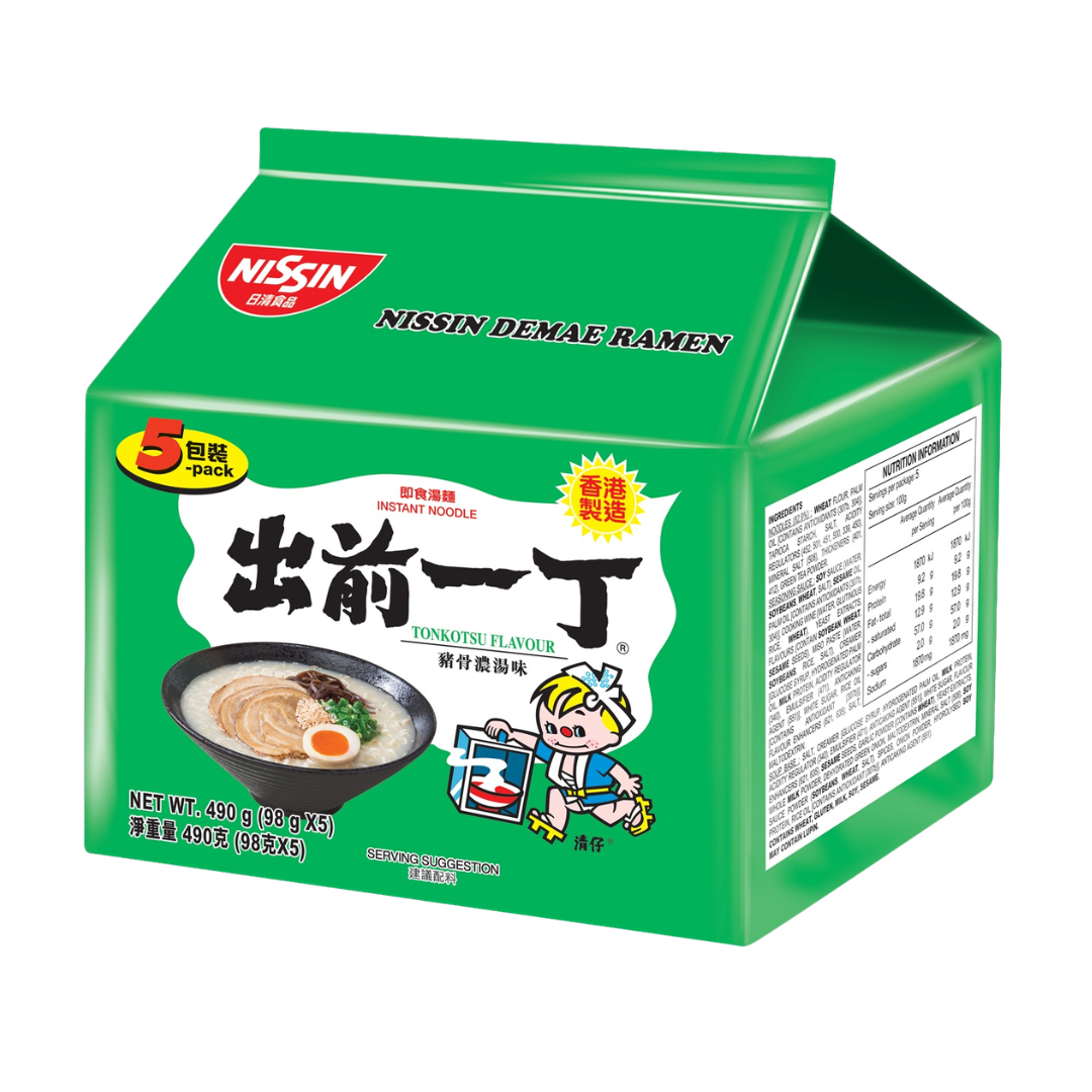 日清 出前一丁 九州とんこつ 5食パック 500g